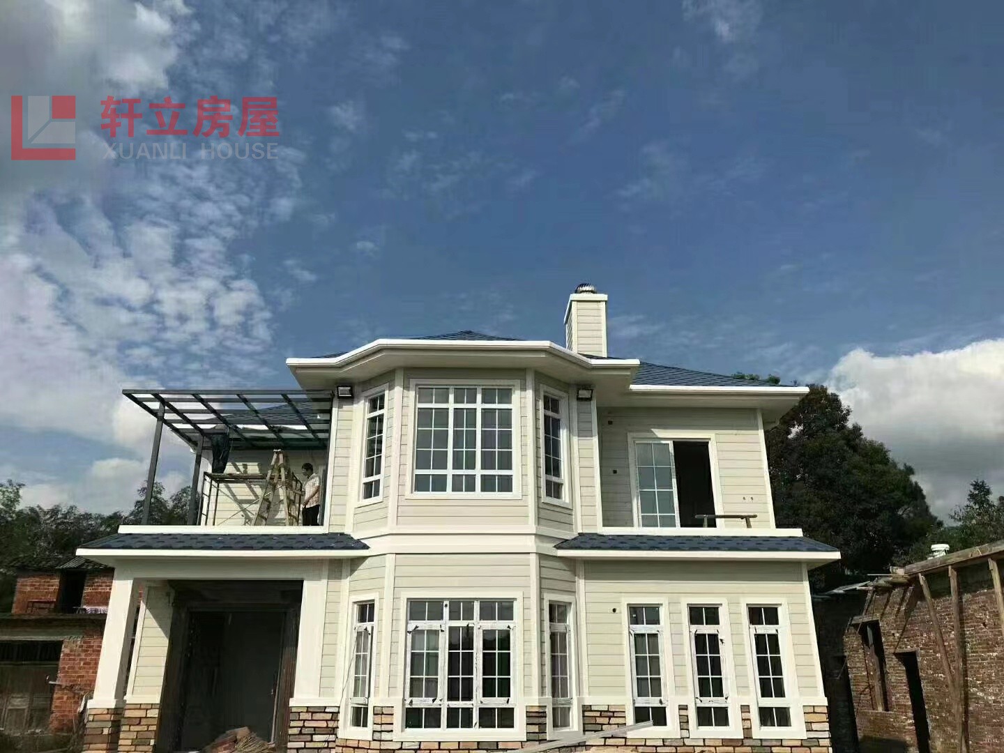 河北轻钢别墅集成房屋设计施工 钢结构住宅生产厂家图2