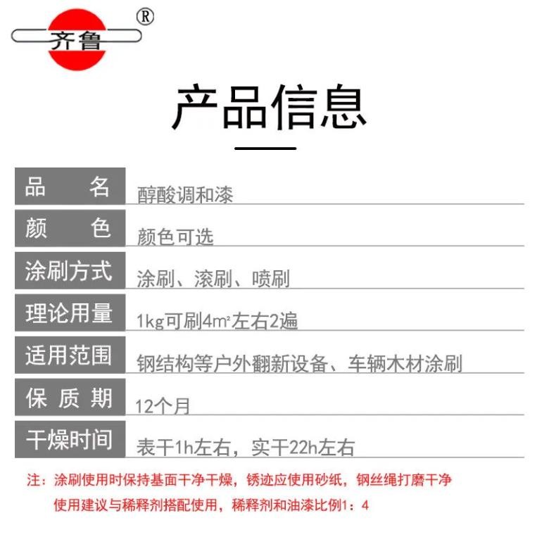 齐鲁油漆-醇酸调和漆图3