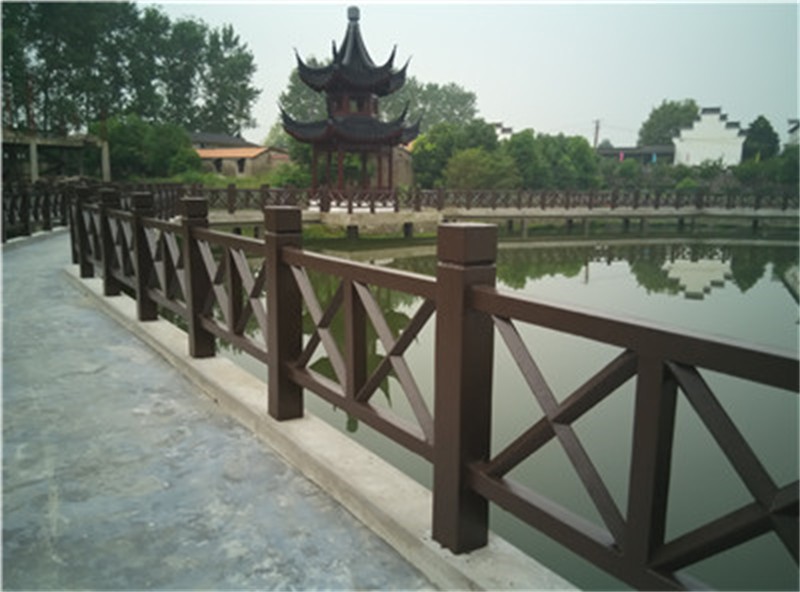 混凝土隔离带仿木花箱 仁马水泥仿木仿树皮栏杆图4