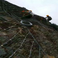 主动防护网钢丝绳网包裹临边山体防落石危岩加固护山网GPS2型