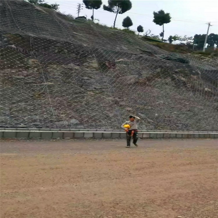主动防护网钢丝绳网包裹临边山体防落石危岩加固护山网GPS2型图2