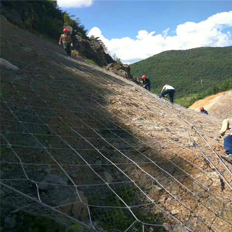 主动防护网钢丝绳网包裹临边山体防落石危岩加固护山网GPS2型图3