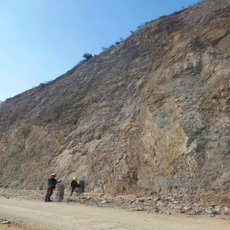 主动防护网 柔性钢丝绳网 隧道口使用包山护坡网供应图2