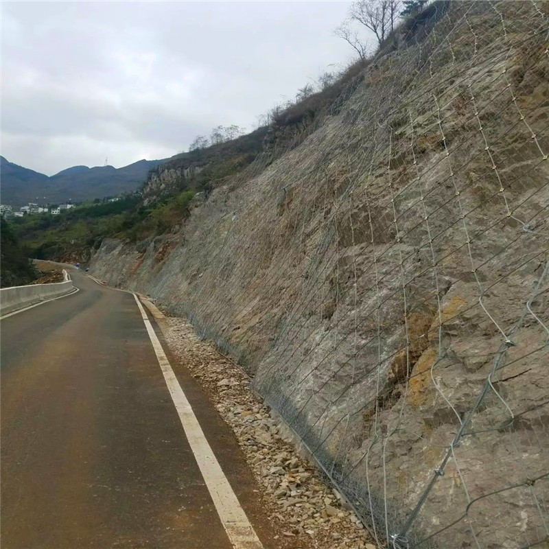 GER1型主动边坡防护网 热镀锌山体菱形网 护坡网图5