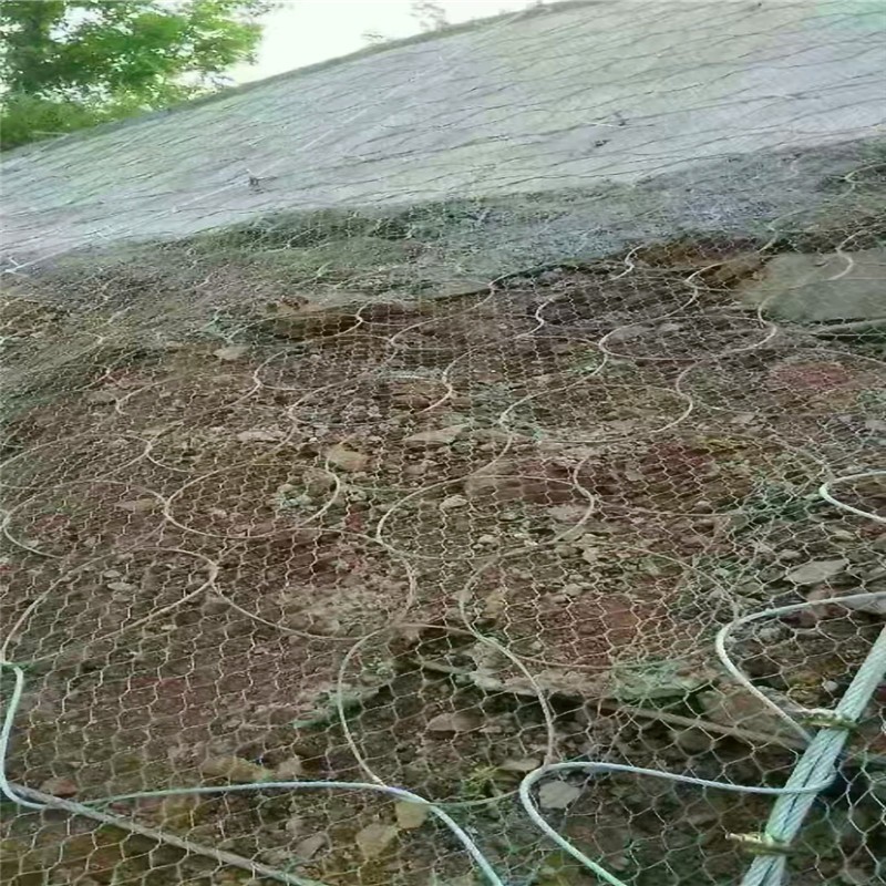 边坡防护网山体护坡防护固土网钢丝绳网图2