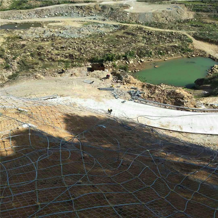 山体被动边坡防护网 菱形环形山拦石网 公路安全防坠石网图5