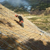 主动防护网 柔性钢丝绳网 隧道口使用包山护坡网供应
