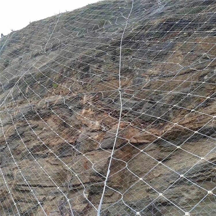 边坡防护网 山体柔性SNS金属网被动钢丝绳 主动防落石安全网图5