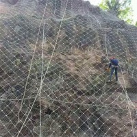 sns柔性镀锌钢丝绳网 环形边坡主动防护网 护坡固土防落石网