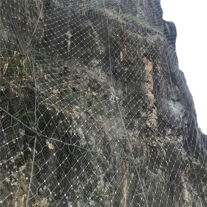 主动边坡防护网SNS柔性被动防护网山体落石拦截安全绞索钢 丝网图2
