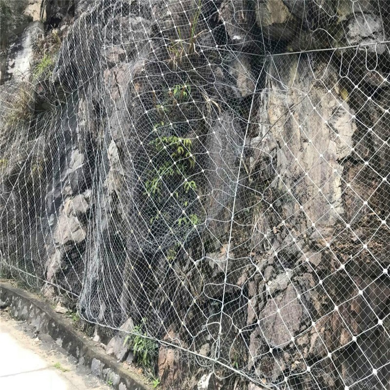 主动边坡防护网SNS柔性被动防护网山体落石拦截安全绞索钢 丝网图3