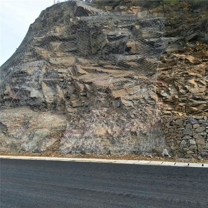 主动防护网 被动边坡固土拦石网 sns柔性山体危岩滑坡治理挂网图3