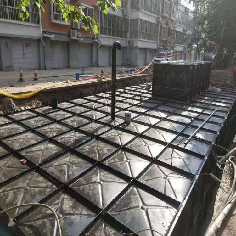 箱泵一体化地埋式泵站 抗浮式地埋式一体化消防泵房图4