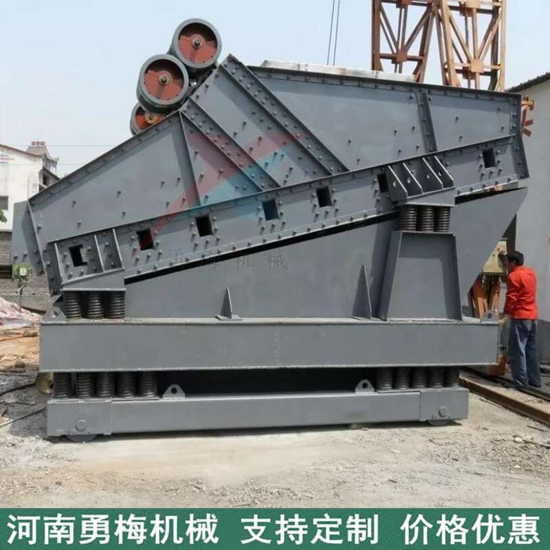 沙土铝屑颗粒筛分直线振动筛 方形振动筛 矿用震动筛图3