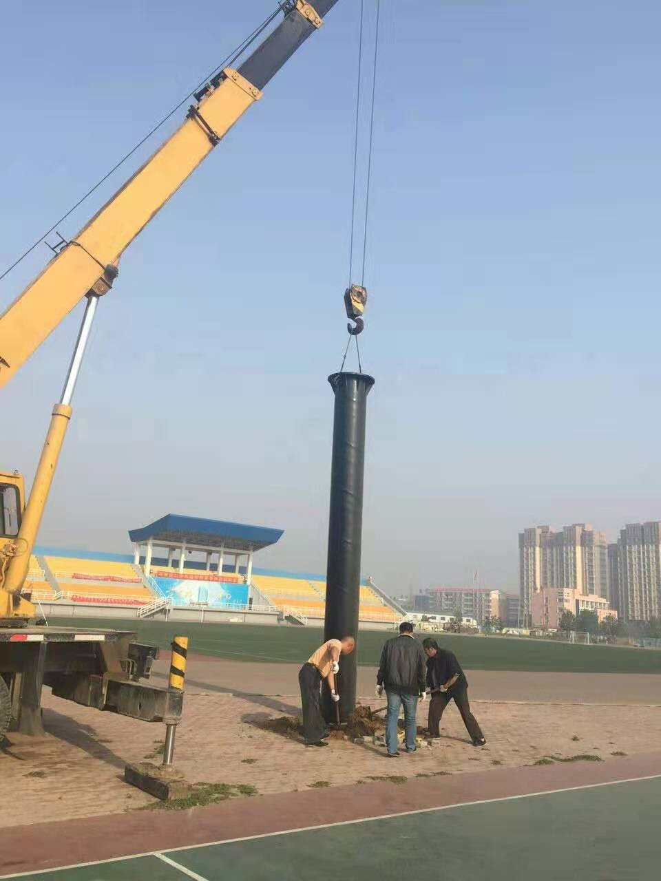 河北杭工35kv电力钢杆 地脚螺栓 生产厂家 钢管杆 钢制电杆图3
