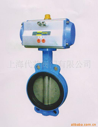 气动蝶阀D671X 不锈钢对夹式气动蝶阀图2