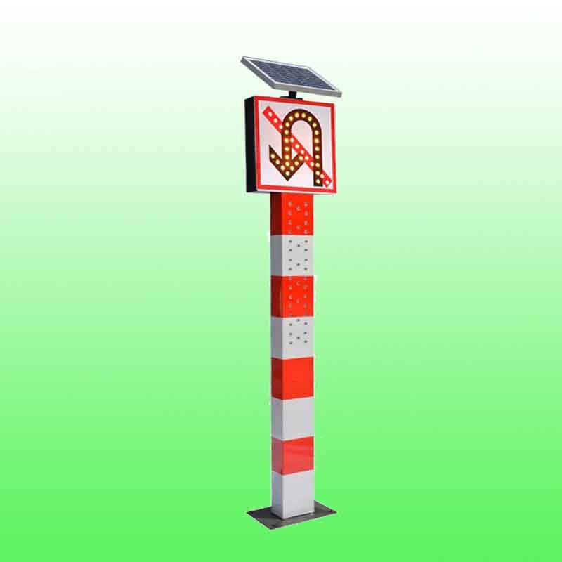 莱芜市太阳能警示柱 路口标志警示柱生产厂家图3