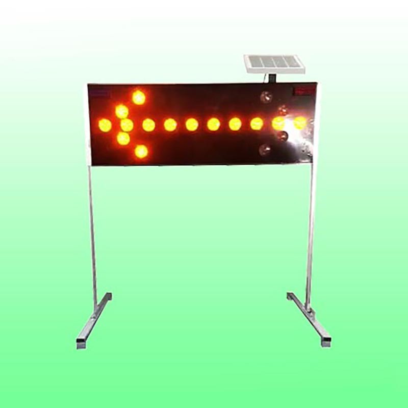 黑色太阳能导向灯 双向太阳能箭头灯生产厂家图2