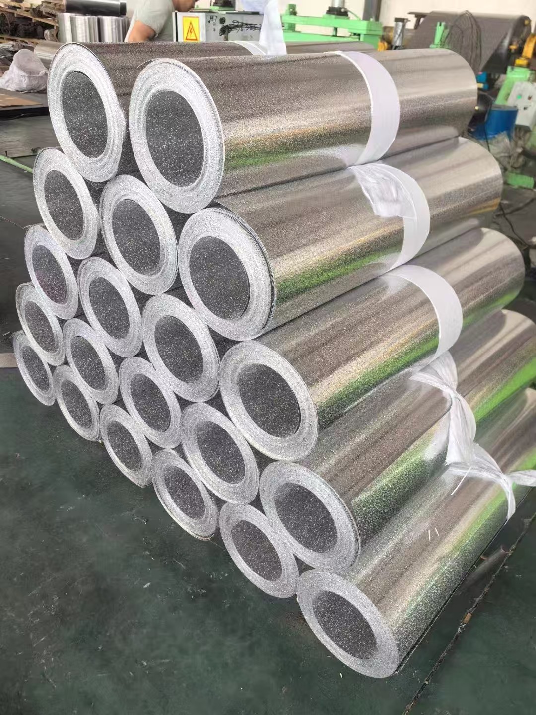 防腐保温铝卷 铝皮 厚度03mm-1.2mm可橘皮压花纹图3