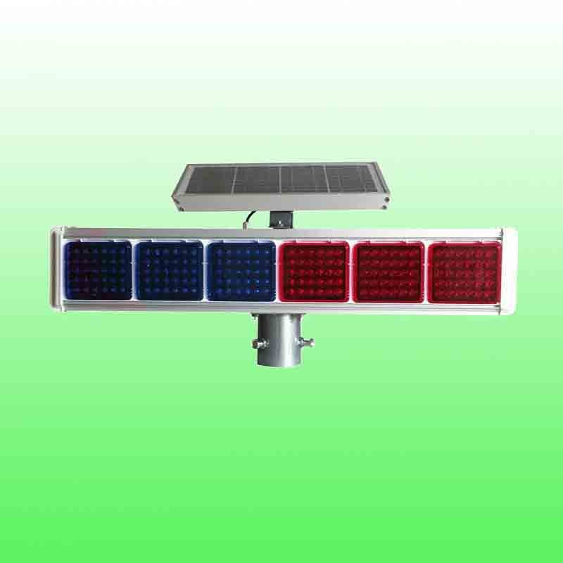 张家口太阳能六格爆闪灯 双面六灯爆闪灯交通警示灯生产厂家图2