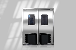 双向不锈钢防撞门的上下天地轴特点图2