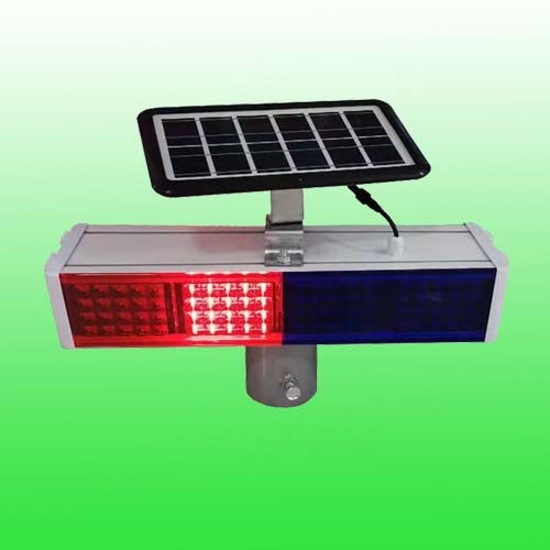 太阳能四灯警示灯 双面警示灯交通设施厂家图2